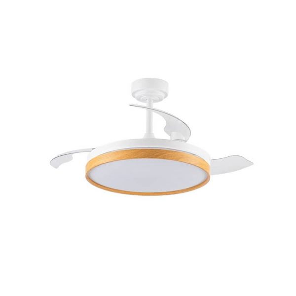 Ventilador de teto LED de lâminas dobráveis PANAM Faia 72W 7920Lm CCT