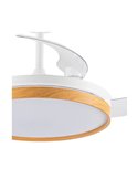 Ventilador de teto LED com lâminas dobráveis PANAM Faia 72W 7920Lm CCT