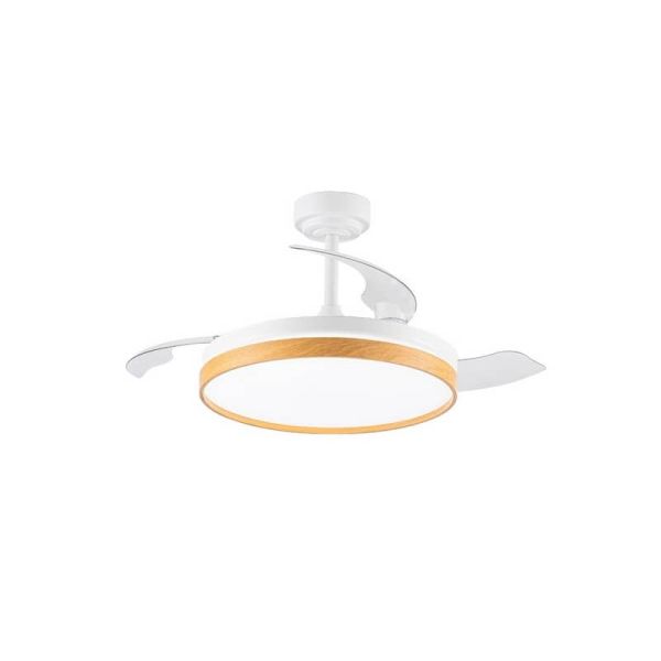 Ventilador de teto LED com lâminas dobráveis PANAM Faia 72W 7920Lm CCT
