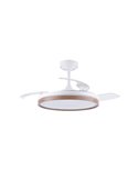 Ventilador de Techo LED con aspas plegables PANAM Cerezo 72W 7920Lm CCT
