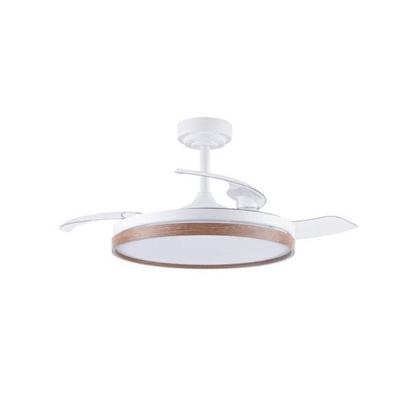 Ventilador de teto LED com lâminas dobráveis PANAM Cerezo 72W 7920Lm CCT
