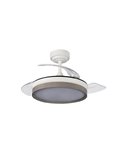 Ventilateur de Plafond LED à pales repliables PANAM Mini Ash 46W 5520Lm CCT