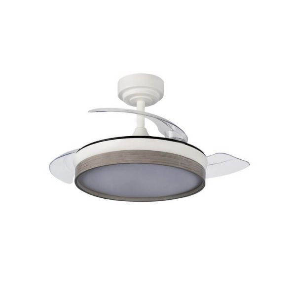 Ventilador de Techo LED aspas plegables PANAM Mini Ceniza 46W 5520Lm CCT