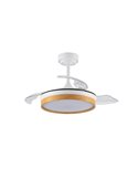 Ventilador de Techo LED aspas plegables PANAM Mini Haya 46W 5520Lm CCT
