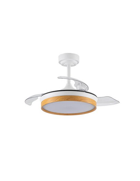 Ventilador de Techo LED aspas plegables PANAM Mini Haya 46W 5520Lm CCT