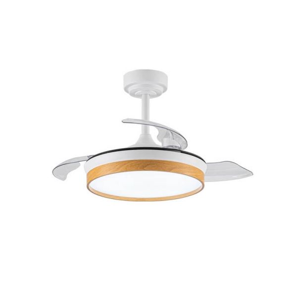 Ventilador de Techo LED aspas plegables PANAM Mini Haya 46W 5520Lm CCT