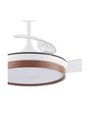 Ventilador de teto LED com lâminas dobráveis PANAM Mini Cherry 46W 5520Lm CCT