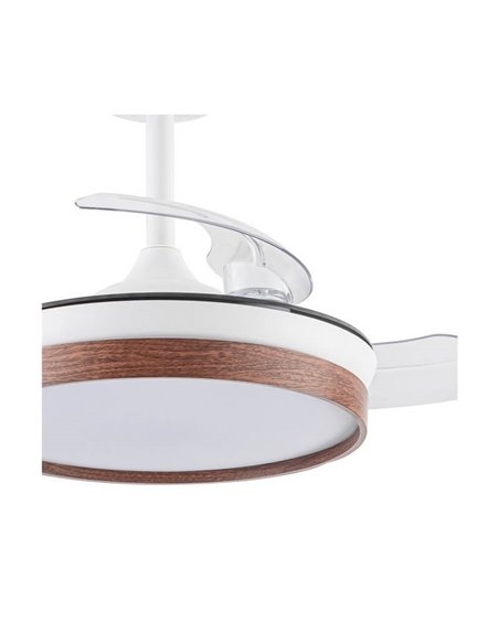 Ventilador de Techo LED aspas plegables PANAM Mini Cerezo 46W 5520Lm CCT