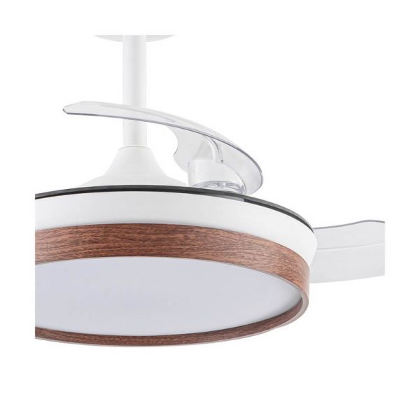 Ventilador de teto LED com lâminas dobráveis PANAM Mini Cherry 46W 5520Lm CCT