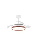 Ventilador de teto LED com lâminas dobráveis PANAM Mini Cherry 46W 5520Lm CCT