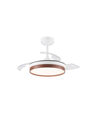 Ventilador de Techo LED aspas plegables PANAM Mini Cerezo 46W 5520Lm CCT