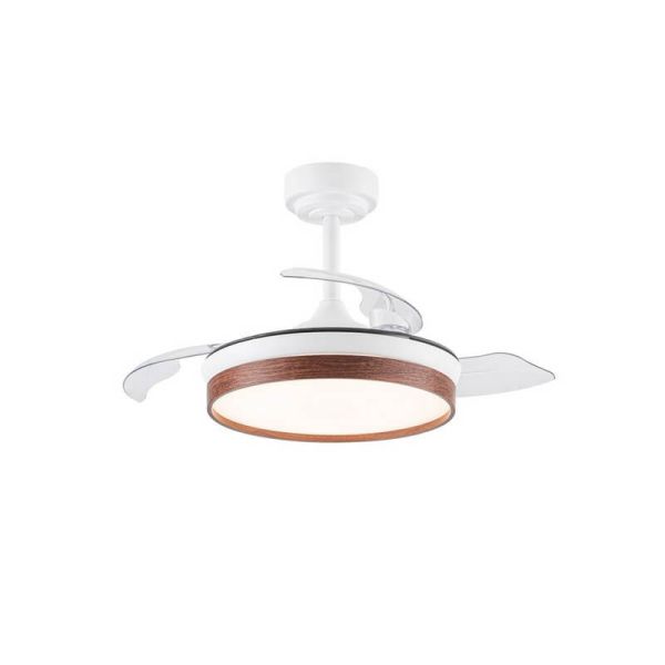Ventilador de Techo LED aspas plegables PANAM Mini Cerezo 46W 5520Lm CCT