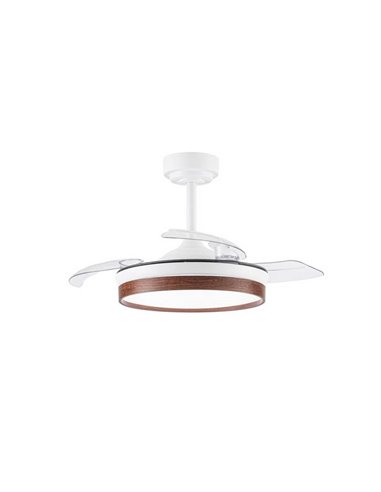 Ventilador de Techo LED aspas plegables PANAM Mini Cerezo 46W 5520Lm CCT