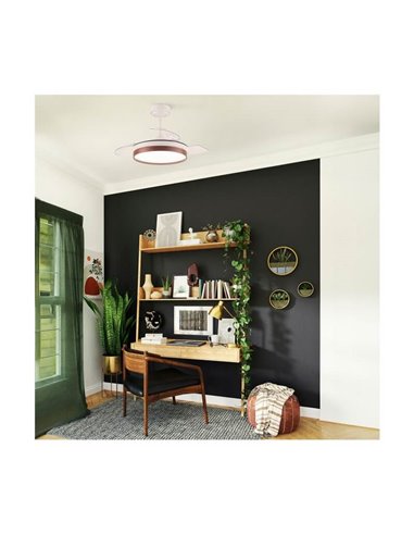 Ventilateur de Plafond LED à pales repliables PANAM Mini Cherry 46W 5520Lm CCT