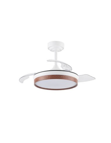 Ventilador de teto LED com lâminas dobráveis PANAM Mini Cherry 46W 5520Lm CCT
