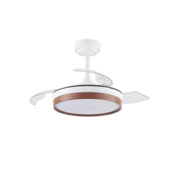 Ventilador de Techo LED aspas plegables PANAM Mini Cerezo 46W 5520Lm CCT
