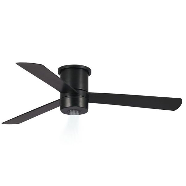 Ventilador de Techo con nebulizador MIST 23W negro para Exterior IP44 apto para techos bajos