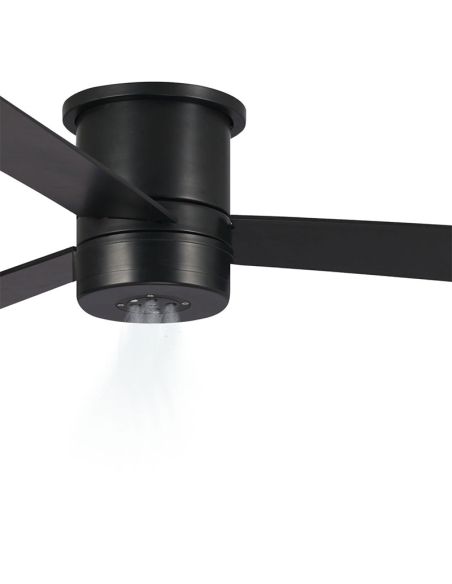 Ventilador de Techo con nebulizador MIST 23W negro para Exterior IP44 apto para techos bajos
