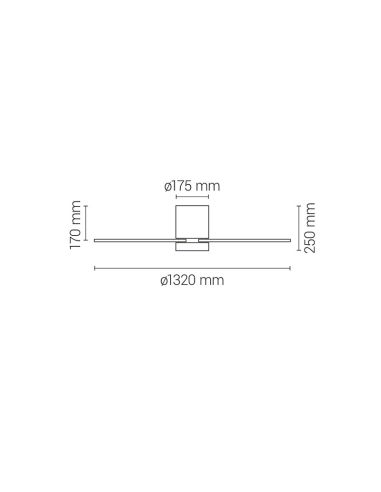 Ventilateur de plafond avec brumisateur noir MIST 23W pour extérieur IP44 adapté aux plafonds bas