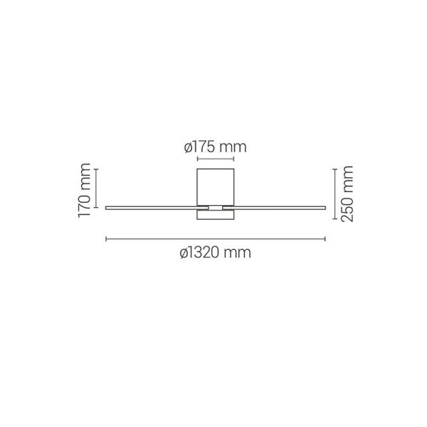 Ventilateur de plafond avec brumisateur noir MIST 23W pour extérieur IP44 adapté aux plafonds bas