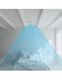 Ventilador de Techo con nebulizador MIST 23W negro para Exterior IP44 apto para techos bajos