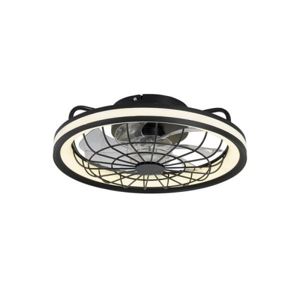 Ventilador Plafón LED circular de rejilla RAFALE 50W 4800Lm Dimmable 3000K/4000K/6000K