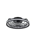 Ventilador de teto LED com grade circular RAFALE 50W 4800Lm regulável 3000K/4000K/6000K