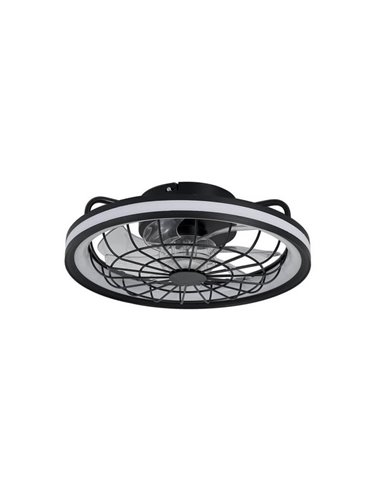 Ventilador de teto LED com grade circular RAFALE 50W 4800Lm regulável 3000K/4000K/6000K