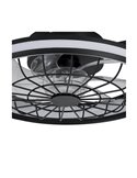 Ventilador de teto LED com grade circular RAFALE 50W 4800Lm regulável 3000K/4000K/6000K