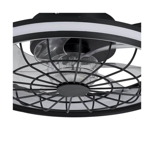 Ventilador Plafón LED circular de rejilla RAFALE 50W 4800Lm Dimmable 3000K/4000K/6000K