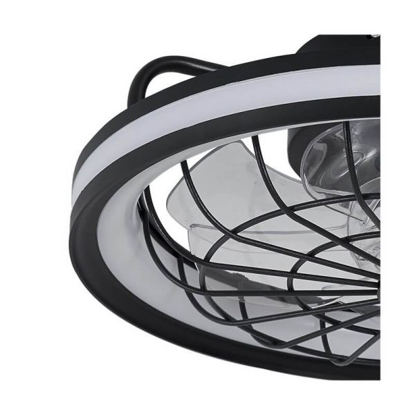 Ventilador Plafón LED circular de rejilla RAFALE 50W 4800Lm Dimmable 3000K/4000K/6000K