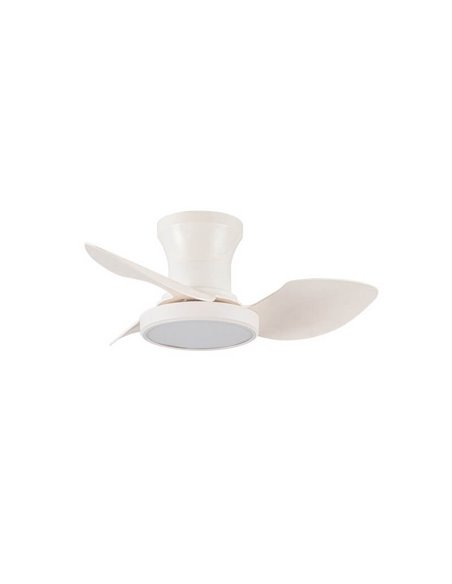 Ventilador de techo LED REEL Blanco, para techos bajos 20W 1900Lm CCT Dim