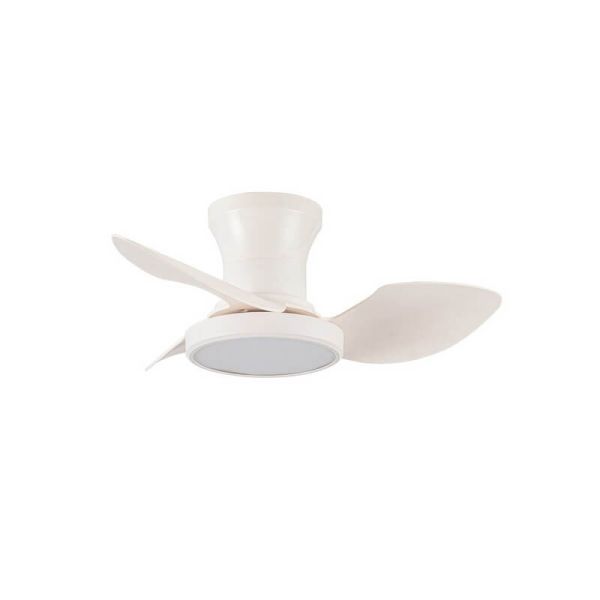 Ventilador de teto REEL LED branco, para teto baixo 20W 1900Lm CCT Dim