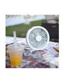 Ventilador portátil recargable LED SPLASH 5.5W 2 intensidades de luz + modo noche