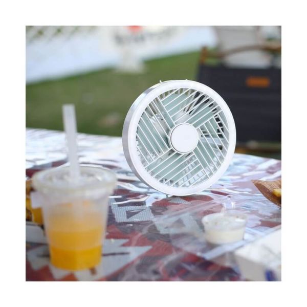 Ventilador portátil recargable LED SPLASH 5.5W 2 intensidades de luz + modo noche