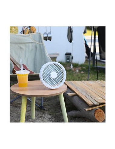 Ventilador portátil recargable LED SPLASH 5.5W 2 intensidades de luz + modo noche