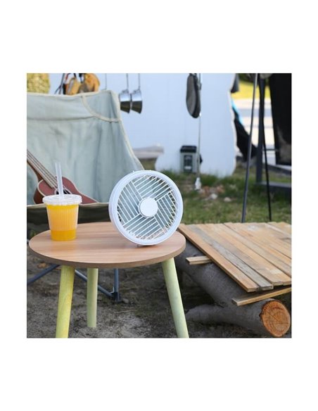Ventilador portátil recarregável LED SPLASH 5,5W 2 intensidades de luz + modo noturno