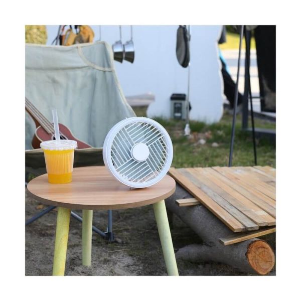 Ventilador portátil recargable LED SPLASH 5.5W 2 intensidades de luz + modo noche