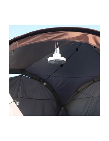 Ventilador portátil recarregável LED SPLASH 5,5W 2 intensidades de luz + modo noturno