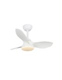 Ventilador de teto STEL Mini S LED branco para salas pequenas 20W 1900Lm CCT Dim