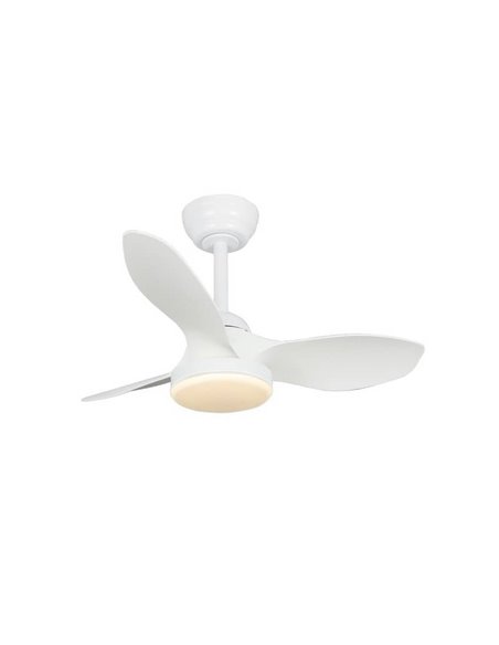 Ventilador de Techo LED STEL Mini S Blanco para habitaciones pequeñas 20W 1900Lm CCT Dim