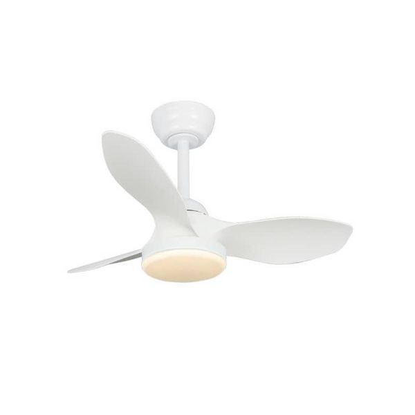 Ventilador de Techo LED STEL Mini S Blanco para habitaciones pequeñas 20W 1900Lm CCT Dim