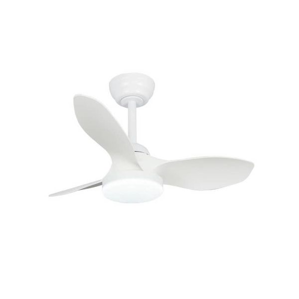 Ventilador de Techo LED STEL Mini S Blanco para habitaciones pequeñas 20W 1900Lm CCT Dim