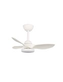 Ventilador de Techo LED STEL Mini S Blanco para habitaciones pequeñas 20W 1900Lm CCT Dim