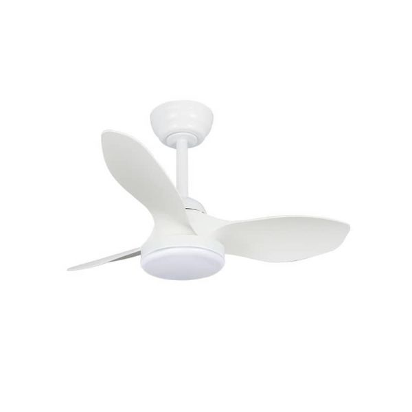 STEL Mini S Ventilateur de Plafond LED Blanc pour petites pièces 20W 1900Lm CCT Dim