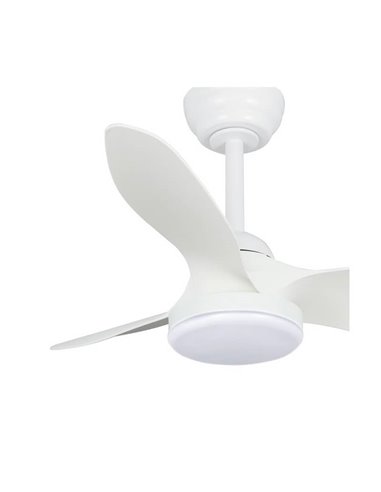 Ventilador de Techo LED STEL Mini S Blanco para habitaciones pequeñas 20W 1900Lm CCT Dim