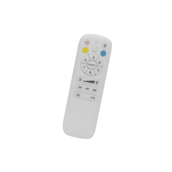 Ventilador de Techo LED STEL Mini S Blanco+Madera para habitaciones pequeñas 20W 1900Lm CCT Dim
