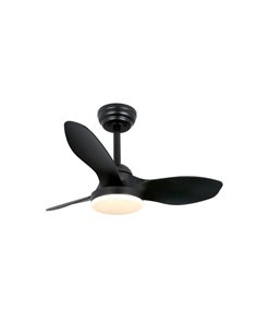 Ventilador de Techo LED STEL Mini S Negro para habitaciones pequeñas 20W 1900Lm CCT Dim 2