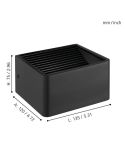 Aplique de Pared LED 8x13,5cm DONINNI 1 6,2W 550lm 3000K IP55 Negro