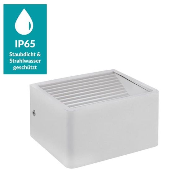 Aplique de Pared LED 8x13,5cm DONINNI 1 6,2W 550lm 3000K IP55 Blanco